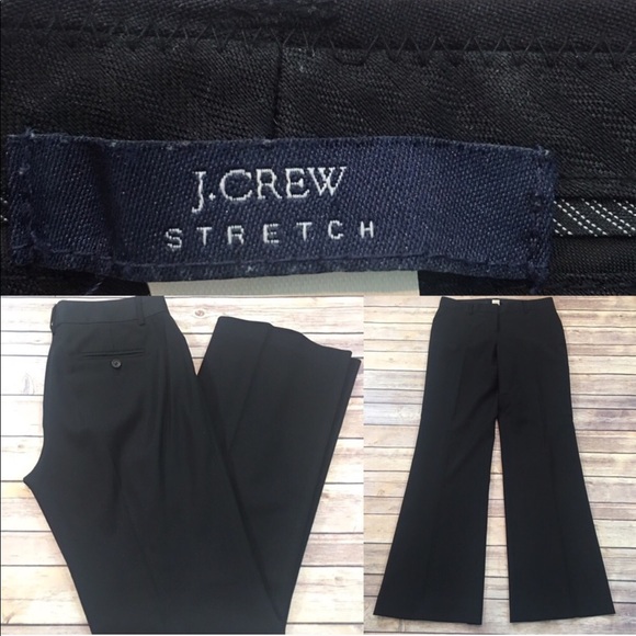 J. Crew Pants - Size 4 J Crew Black Lined Straight Leg Dress Pants